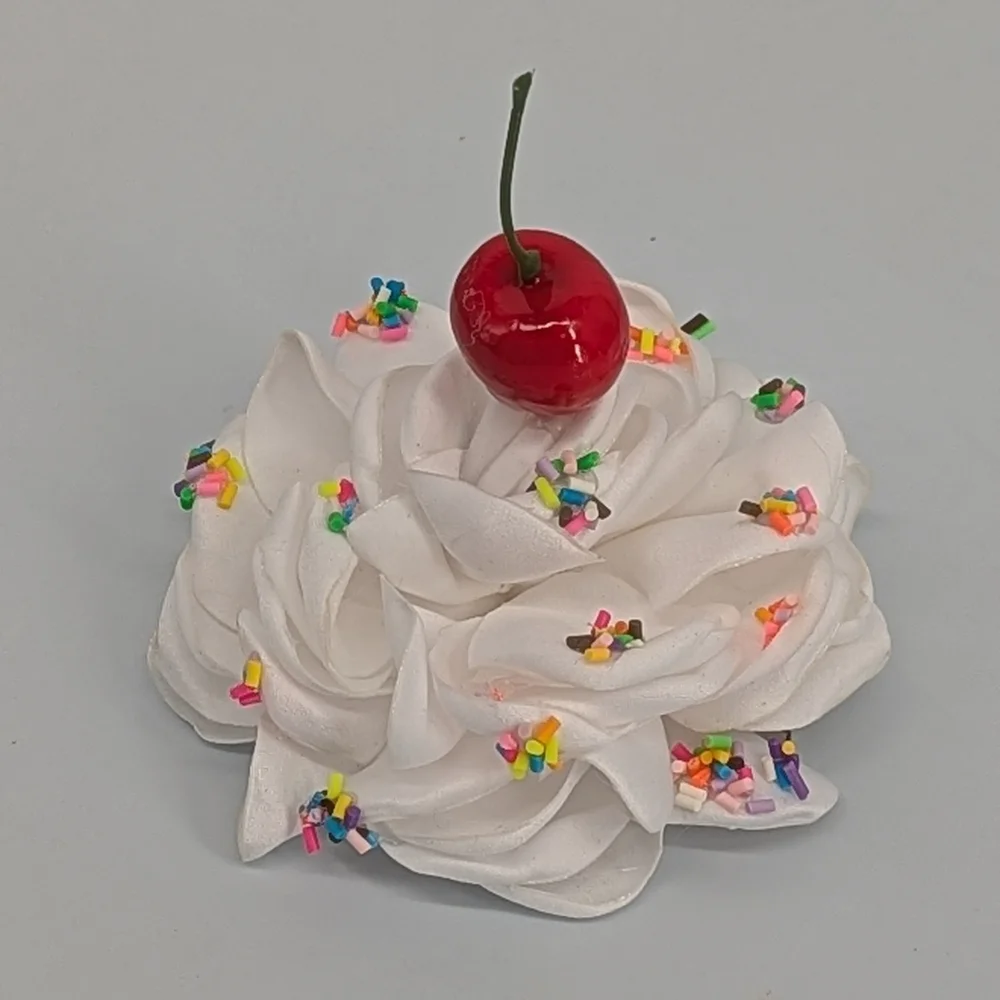 4 Whipcream sprinkles Cherry cupcake food icecream costume adult Child🍒